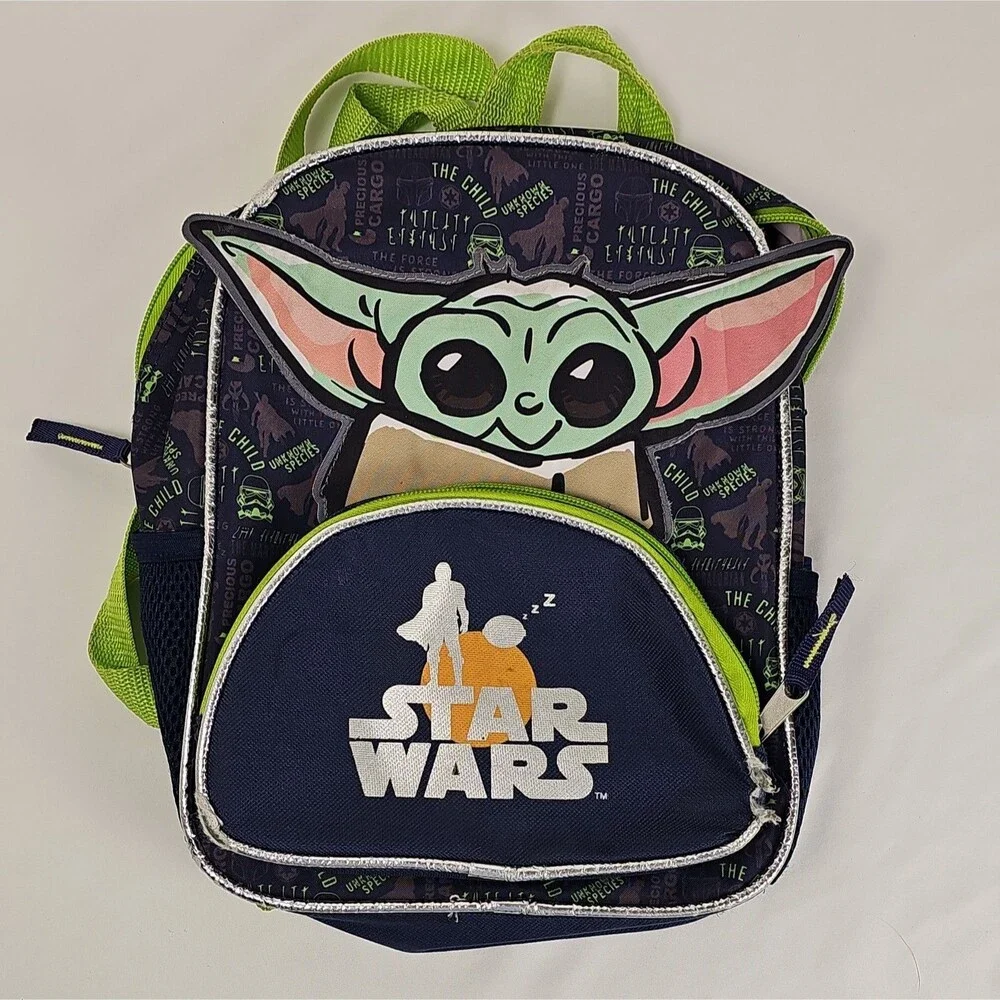 Star Wars Grogu The Child Kids Backpack Target 2020 Baby Yoda Green Blue